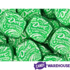 Dove Mint And Dark Chocolate Swirl Squares: 28-Piece Bag -CANDY WAREHOUSE Sales dove mint and dark chocolate swirl squares 28 piece bag candy warehouse 4