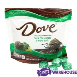 Dove Mint And Dark Chocolate Swirl Squares: 28-Piece Bag -CANDY WAREHOUSE Sales dove mint and dark chocolate swirl squares 28 piece bag candy warehouse 5