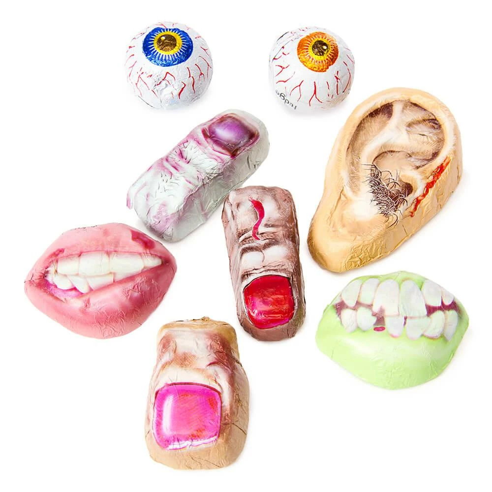 Dr. Scab's Monster Lab Chocolate Body Parts: 22-Ounce Bag 1 Dr. Scab's Monster Lab Chocolate Body Parts: 22-Ounce Bag