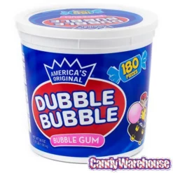 Dubble Bubble Gum: 180-Piece Tub -CANDY WAREHOUSE Sales dubble bubble gum 180 piece tub candy warehouse 3