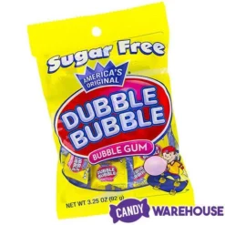 Dubble Bubble Sugar Free Gum Packets: 240-Piece Box -CANDY WAREHOUSE Sales dubble bubble sugar free gum packets 240 piece box candy warehouse 3