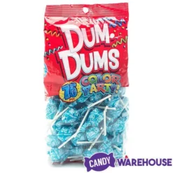 Dum Dums Caribbean Blue Party Pops - Cotton Candy: 75-Piece Bag -CANDY WAREHOUSE Sales dum dums caribbean blue party pops cotton candy 75 piece bag candy warehouse 3