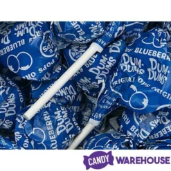 Dum Dums Royal Blue Party Pops - Blueberry: 75-Piece Bag -CANDY WAREHOUSE Sales dum dums royal blue party pops blueberry 75 piece bag candy warehouse 3