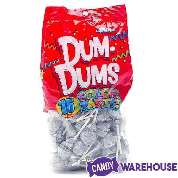 Dum Dums Silver Party Pops - Tropical Berry: 75-Piece Bag 3 Dum Dums Silver Party Pops - Tropical Berry: 75-Piece Bag - Image 3