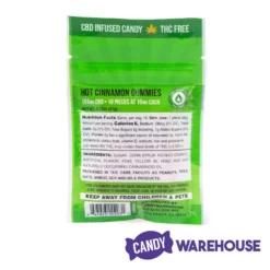 Eddy Edibles Hot Cinnamon CBD Gummies THC Free 100mg: 10 Gummy Bears -CANDY WAREHOUSE Sales eddy edibles hot cinnamon cbd gummies thc free 100mg 10 gummy bears candy warehouse 4