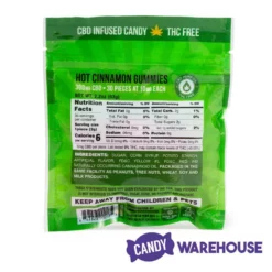 Eddy Edibles Hot Cinnamon CBD Gummies THC Free 300mg: 30 Gummy Bears -CANDY WAREHOUSE Sales eddy edibles hot cinnamon cbd gummies thc free 300mg 30 gummy bears candy warehouse 4