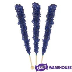Espeez Rock Candy Crystal Sticks - Navy Blue: 36-Piece Tub -CANDY WAREHOUSE Sales espeez rock candy crystal sticks navy blue 36 piece tub candy warehouse 2