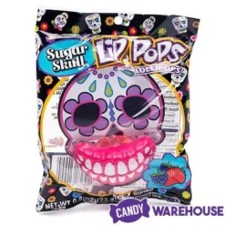 Flix Candy Day Of The Dead Sweet Skull Lip Pops Candy Packs: 12-Piece Display -CANDY WAREHOUSE Sales flix candy day of the dead sweet skull lip pops candy packs 12 piece display candy warehouse 4