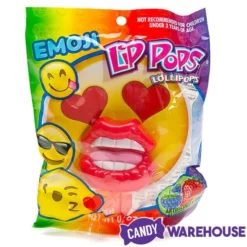 Flix Candy Emoji Lip Pops Candy Packs: 12-Piece Display -CANDY WAREHOUSE Sales flix candy emoji lip pops candy packs 12 piece display candy warehouse 4
