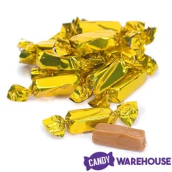 Foiled Caramel Candy - Gold: 180-Piece Bag -CANDY WAREHOUSE Sales foiled caramel candy gold 180 piece bag candy warehouse 4