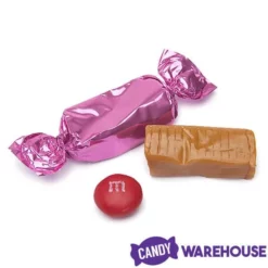 Foiled Caramel Candy - Hot Pink: 180-Piece Bag -CANDY WAREHOUSE Sales foiled caramel candy hot pink 180 piece bag candy warehouse 3