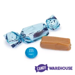 Foiled Caramel Candy - Light Blue: 180-Piece Bag -CANDY WAREHOUSE Sales foiled caramel candy light blue 180 piece bag candy warehouse 4
