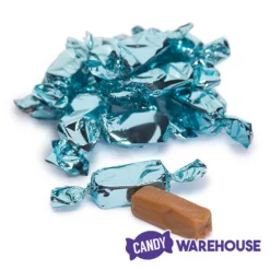 Foiled Caramel Candy - Light Blue: 180-Piece Bag -CANDY WAREHOUSE Sales foiled caramel candy light blue 180 piece bag candy warehouse 5