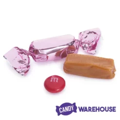 Foiled Caramel Candy - Light Pink: 180-Piece Bag -CANDY WAREHOUSE Sales foiled caramel candy light pink 180 piece bag candy warehouse 4