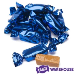 Foiled Caramel Candy - Navy Blue: 180-Piece Bag -CANDY WAREHOUSE Sales foiled caramel candy navy blue 180 piece bag candy warehouse 5