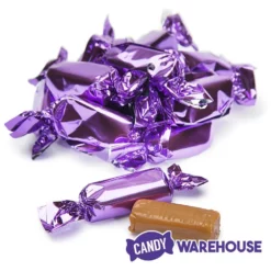 Foiled Caramel Candy - Purple: 180-Piece Bag -CANDY WAREHOUSE Sales foiled caramel candy purple 180 piece bag candy warehouse 5