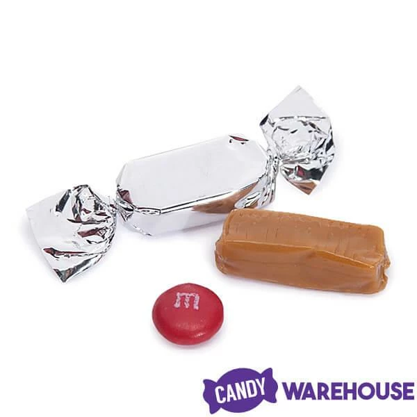 Foiled Caramel Candy - Silver: 180-Piece Bag 2 Foiled Caramel Candy - Silver: 180-Piece Bag - Image 2