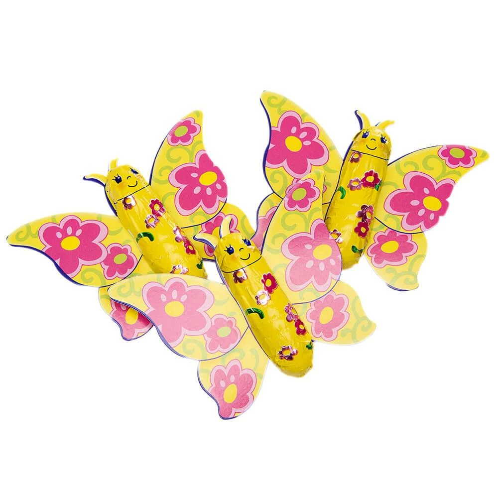 Foiled Chocolate Butterflies: 40-Piece Tub 1 Foiled Chocolate Butterflies: 40-Piece Tub