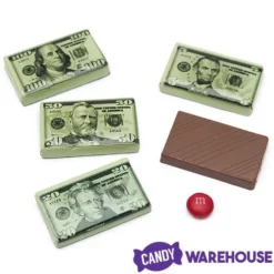 Foiled Milk Chocolate Money Mini Bars In Mesh Bags: 18-Piece Box -CANDY WAREHOUSE Sales foiled milk chocolate money mini bars in mesh bags 18 piece box candy warehouse 5