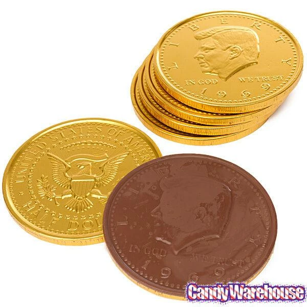 Fort Knox Gold Foiled Milk Chocolate 5-Inch Medallions: 12-Piece Box 6 Fort Knox Gold Foiled Milk Chocolate 5-Inch Medallions: 12-Piece Box - Image 6