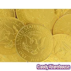 Fort Knox Gold Foiled Milk Chocolate US Dollar Medallions: 30-Piece Box -CANDY WAREHOUSE Sales fort knox gold foiled milk chocolate us dollar medallions 30 piece box candy warehouse 8