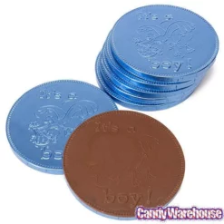Fort Knox It's A Boy Foiled Milk Chocolate 4-Inch Medallions: 20-Piece Box -CANDY WAREHOUSE Sales fort knox it s a boy foiled milk chocolate 4 inch medallions 20 piece box candy warehouse 3
