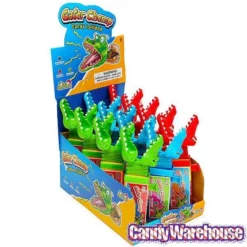 Gator Chomp Lollipops: 12-Piece Box -CANDY WAREHOUSE Sales gator chomp lollipops 12 piece box candy warehouse 3