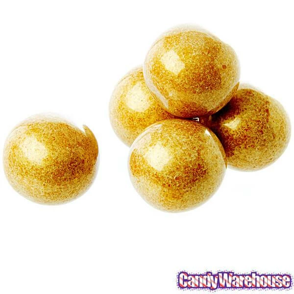 Gold 1-Inch Gumballs: 2LB Bag 2 Gold 1-Inch Gumballs: 2LB Bag - Image 2