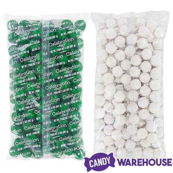 Gumballs Color Combo - Green And White: 4LB Box 4 Gumballs Color Combo - Green And White: 4LB Box - Image 4