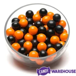 Gumballs Color Combo - Orange And Black: 4LB Box -CANDY WAREHOUSE Sales gumballs color combo orange and black 4lb box candy warehouse 3