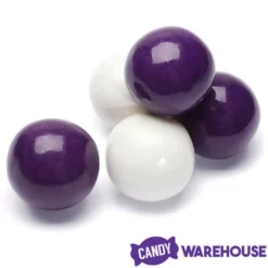 Gumballs Color Combo - Purple And White: 4LB Box -CANDY WAREHOUSE Sales gumballs color combo purple and white 4lb box candy warehouse 3