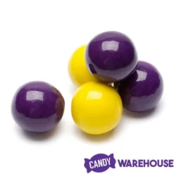 Gumballs Color Combo - Purple And Yellow: 4LB Box -CANDY WAREHOUSE Sales gumballs color combo purple and yellow 4lb box candy warehouse 3