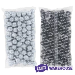 Gumballs Color Combo - Silver And Black: 4LB Box -CANDY WAREHOUSE Sales gumballs color combo silver and black 4lb box candy warehouse 3