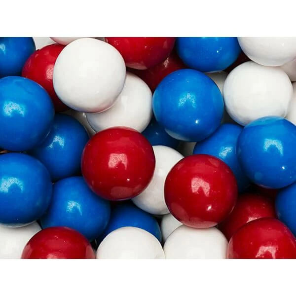 Gumballs Color Combo - USA Red, White And Blue: 6LB Box 1 Gumballs Color Combo - USA Red, White And Blue: 6LB Box