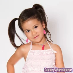 Gummy Bear Earrings - Pink -CANDY WAREHOUSE Sales gummy bear earrings pink candy warehouse 3