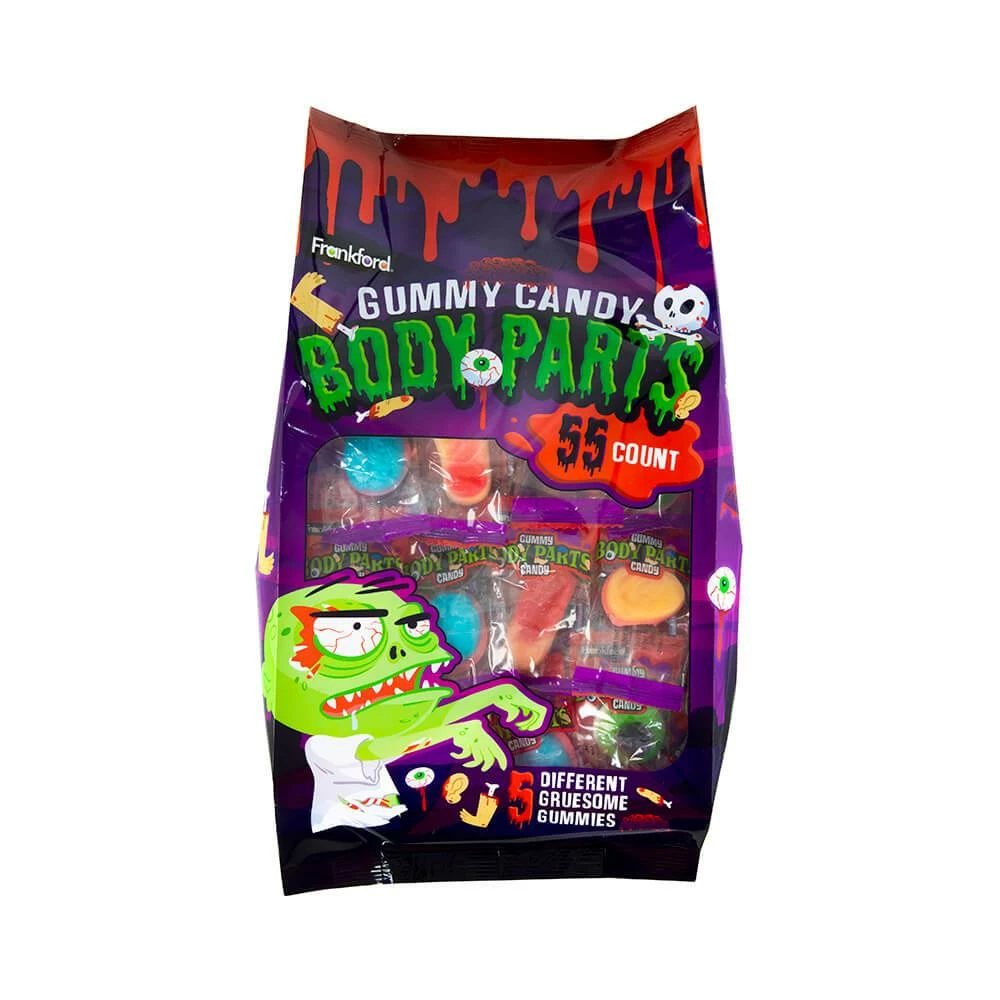 Gummy Body Parts Candy: 55-Piece Bag 2 Gummy Body Parts Candy: 55-Piece Bag - Image 2