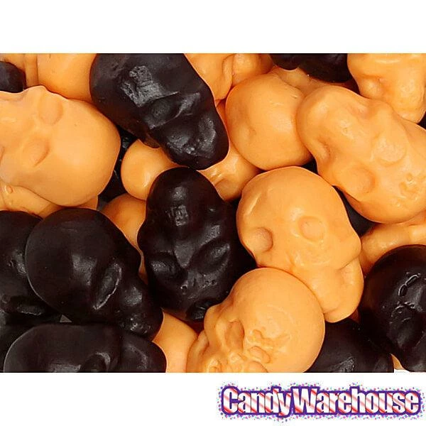 Gummy Skulls - Black And Orange: 5LB Bag 2 Gummy Skulls - Black And Orange: 5LB Bag - Image 2