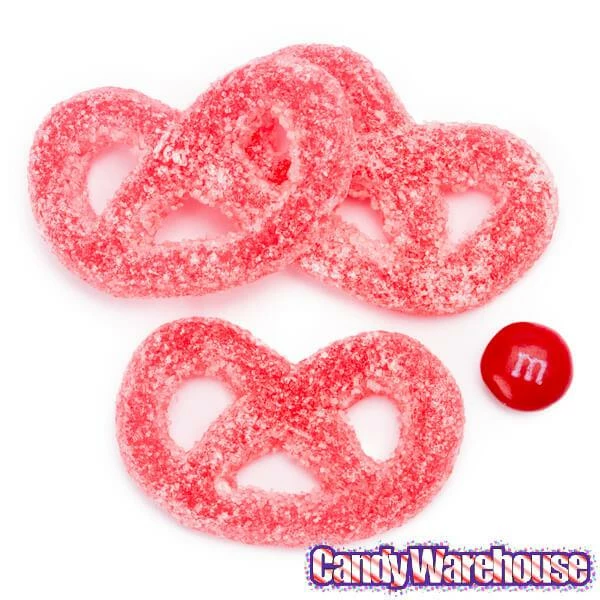 Gustaf's Red Raspberry Jelly Pretzels Candy: 1KG Bag 2 Gustaf's Red Raspberry Jelly Pretzels Candy: 1KG Bag - Image 2