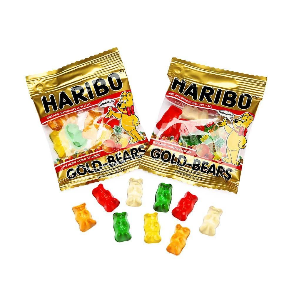 Haribo Gold-Bears Mini Gummy Bears 0.4-Ounce Packs: 24-Piece Bag 1 Haribo Gold-Bears Mini Gummy Bears 0.4-Ounce Packs: 24-Piece Bag