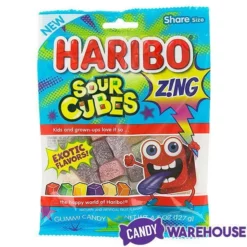 Haribo Zing Sour Cubes Gummy Candy: 3LB Box -CANDY WAREHOUSE Sales haribo zing sour cubes gummy candy 3lb box candy warehouse 5