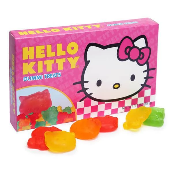 Hello Kitty Gummy Treats Candy 3.1-Ounce Packs: 12-Piece Box 1 Hello Kitty Gummy Treats Candy 3.1-Ounce Packs: 12-Piece Box