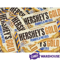 Hershey's Gold With Peanuts And Pretzels Candy Bars: 24-Piece Box -CANDY WAREHOUSE Sales hershey s gold with peanuts and pretzels candy bars 24 piece box candy warehouse 4