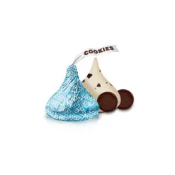 Hershey's Kisses Blue Foiled Cookies N Creme Candy: 60-Piece Bag -CANDY WAREHOUSE Sales hershey s kisses blue foiled cookies n creme candy 60 piece bag candy warehouse 3