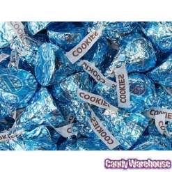 Hershey's Kisses Blue Foiled Cookies N Creme Candy: 60-Piece Bag -CANDY WAREHOUSE Sales hershey s kisses blue foiled cookies n creme candy 60 piece bag candy warehouse 4