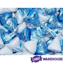 Hershey's Kisses Color Combo - Light Blue And White: 800-Piece Box -CANDY WAREHOUSE Sales hershey s kisses color combo light blue and white 800 piece box candy warehouse 4