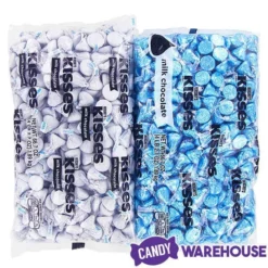 Hershey's Kisses Color Combo - Light Blue And White: 800-Piece Box -CANDY WAREHOUSE Sales hershey s kisses color combo light blue and white 800 piece box candy warehouse 5