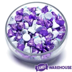 Hershey's Kisses Color Combo - Purple And White: 800-Piece Box -CANDY WAREHOUSE Sales hershey s kisses color combo purple and white 800 piece box candy warehouse 4