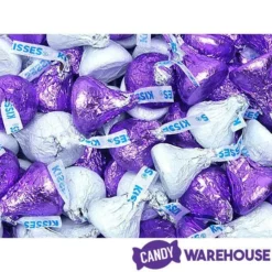 Hershey's Kisses Color Combo - Purple And White: 800-Piece Box -CANDY WAREHOUSE Sales hershey s kisses color combo purple and white 800 piece box candy warehouse 5