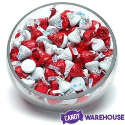 Hershey's Kisses Color Combo - Red And White: 800-Piece Box -CANDY WAREHOUSE Sales hershey s kisses color combo red and white 800 piece box candy warehouse 5