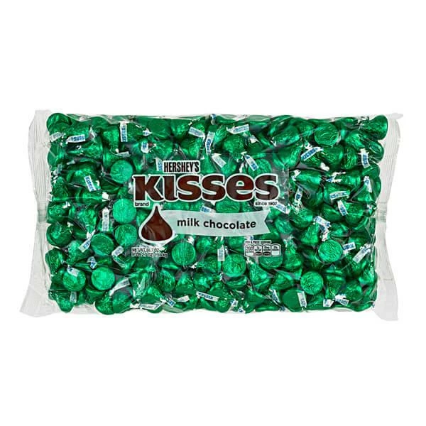 Hershey's Kisses Dark Green Foiled Milk Chocolate Candy: 400-Piece Bag 5 Hershey's Kisses Dark Green Foiled Milk Chocolate Candy: 400-Piece Bag - Image 5